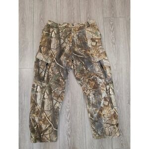 Field & Stream No Scent Silver Camo Fleece Hunting Cargo Pants Mens XL see pics
